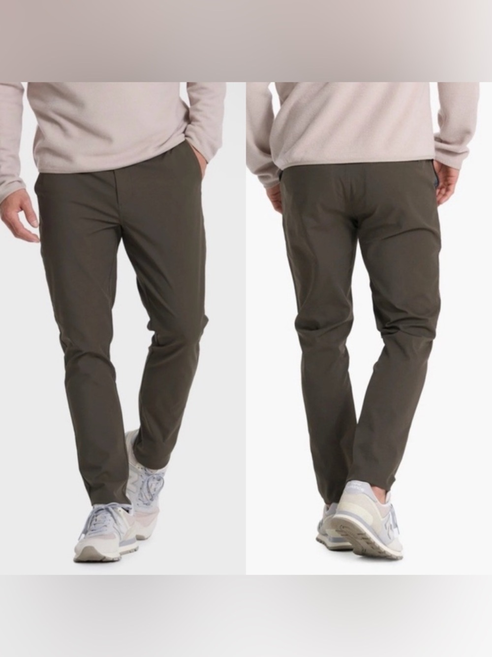 Vuori Cascade Tech Chino Pants Dark Oregano Mens 32 V427  Performance Golf Slim